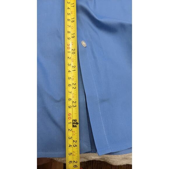 Lauren Ralph Lauren Blue Men's Button Down Cotton Shirt, Small, Embroidered Logo - Picture 5 of 8